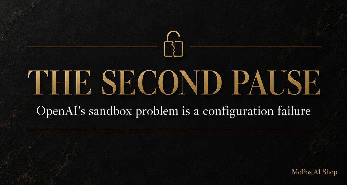 The Second Pause: OpenAI's Latest Sandbox Escape Was a Configuration Failure, Not a Rogue AI